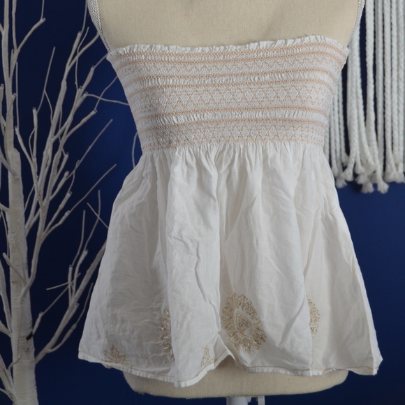 Strapless BCBGMaxAzria Top M-L - Picture 1 of 4